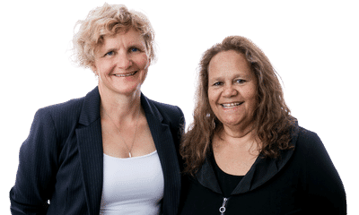 Carla Rogers and Aunty Munya Andrews, Co-Directors of Evolve Communities